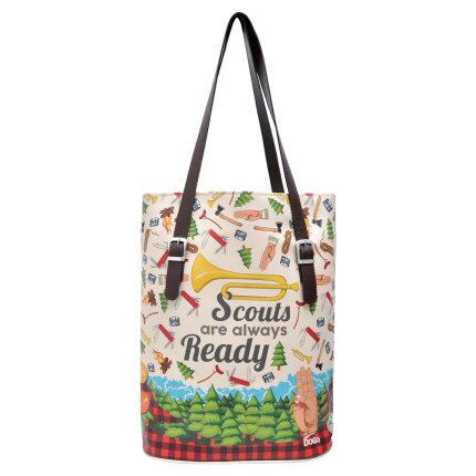 Bunte Taschen mit schönen Motiven und kreativen Designs - Dogo Tall Bag - Scouts Are Always Ready im DOGO Onlineshop bestellen!