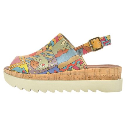 Bunte Sandalen mit schönen Motiven und kreativen Designs - DOGO Gigi - Artsy 41 im DOGO Onlineshop bestellen!