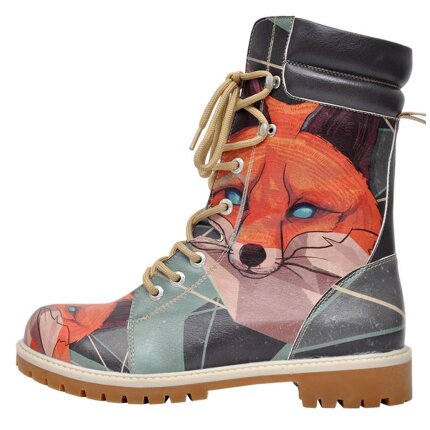 Bunte Super Boots mit schönen Motiven und kreativen Designs - Dogo Boots - Red Fox im DOGO Onlineshop bestellen!