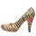 Bunte High Heels mit schönen Motiven und kreativen Designs - Dogo High-Heels - Roses on Stripes im DOGO Onlineshop bestellen!
