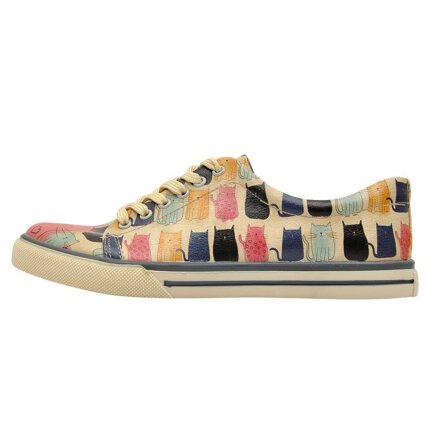 Bunte Sneaker mit schönen Motiven und kreativen Designs - Dogo Sneaker - Meow Meow im DOGO Onlineshop bestellen!