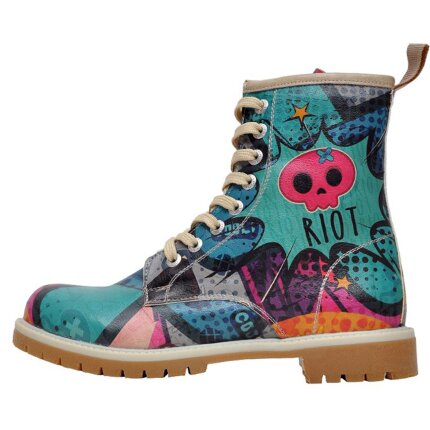 Bunte Boots mit schönen Motiven und kreativen Designs - Dogo Boots - Riot im DOGO Onlineshop bestellen!