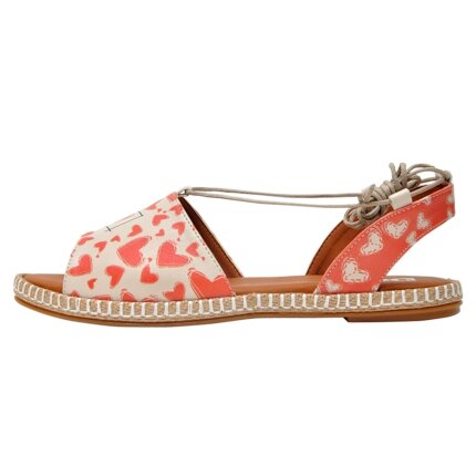 Bunte Sandalen mit schönen Motiven und kreativen Designs - DOGO Hazel - Sending Love im DOGO Onlineshop bestellen!