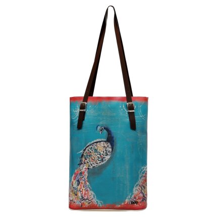 Bunte Taschen mit schönen Motiven und kreativen Designs - Dogo Tall Bag - Peacock im DOGO Onlineshop bestellen!