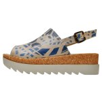 Bunte Sandalen mit schönen Motiven und kreativen...