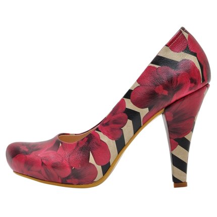 Bunte High Heels mit schönen Motiven und kreativen Designs - Dogo High-Heels - Flowers on My Shoes im DOGO Onlineshop bestellen!
