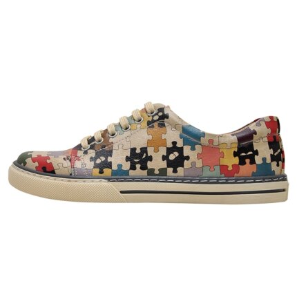 Bunte Sneaker mit schönen Motiven und kreativen Designs - Dogo Sneaker - In the Puzzle im DOGO Onlineshop bestellen!