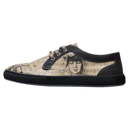 Bunte Sneaker mit schönen Motiven und kreativen Designs - Dogo Cord - Music on World off im DOGO Onlineshop bestellen!