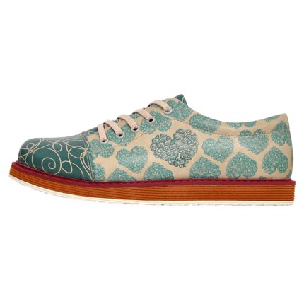 Bunte Halbschuhe mit schönen Motiven und kreativen Designs - Dogo BrokeS - Tangled Hearts im DOGO Onlineshop bestellen!
