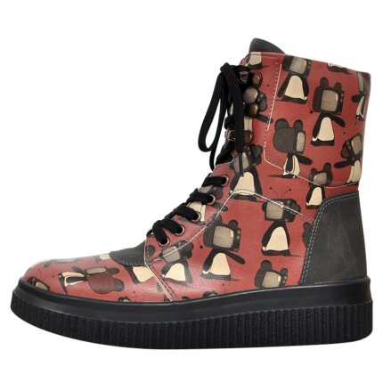 Bunte Sneaker Boots mit schönen Motiven und kreativen Designs - Dogo Future Boots - Tv Show Red im DOGO Onlineshop bestellen!