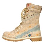 Bunte Super Boots mit schönen Motiven und kreativen...