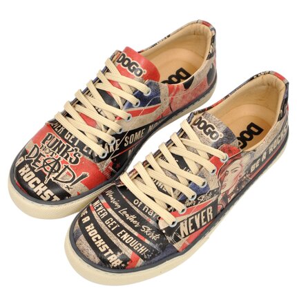 Bunte Sneaker mit schönen Motiven und kreativen Designs - Dogo Sneaker - British Punk 38 im DOGO Onlineshop bestellen!