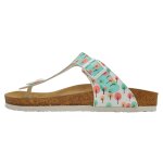 Bunte Sandalen mit schönen Motiven und kreativen...