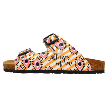 Bunte Sandalen mit schönen Motiven und kreativen Designs - DOGO Stella - All Eyes on Me im DOGO Onlineshop bestellen!