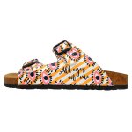 Bunte Sandalen mit schönen Motiven und kreativen...