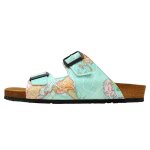 Bunte Sandalen mit schönen Motiven und kreativen...