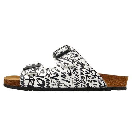 Bunte Sandalen mit schönen Motiven und kreativen Designs - DOGO Simon - Fonts in Splash im DOGO Onlineshop bestellen!