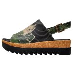 Bunte Sandalen mit schönen Motiven und kreativen...