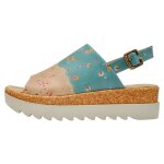 Bunte Sandalen mit schönen Motiven und kreativen...