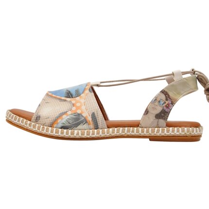Bunte Sandalen mit schönen Motiven und kreativen Designs - DOGO Hazel - Palm Dream im DOGO Onlineshop bestellen!