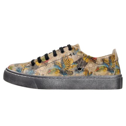 Bunte Sneaker mit schönen Motiven und kreativen Designs - Dogo Sneaky - Watercolor Toucan im DOGO Onlineshop bestellen!