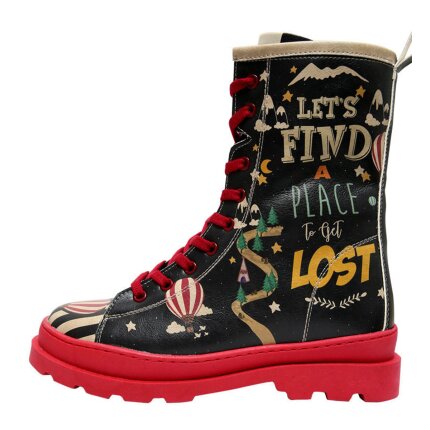Bunte Boots mit schönen Motiven und kreativen Designs - Dogo Gisele - Lets Find a Place to Get Lost im DOGO Onlineshop bestellen!