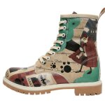 Bunte Boots mit schönen Motiven und kreativen...
