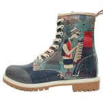 Bunte Boots mit schönen Motiven und kreativen...