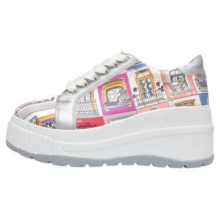 Bunte Sneaker mit schönen Motiven und kreativen Designs - Dogo Loretta - Let the Cats in im DOGO Onlineshop bestellen!