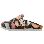 Bunte Hausschuhe mit schönen Motiven und kreativen...