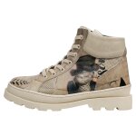 Bunte Boots mit schönen Motiven und kreativen...