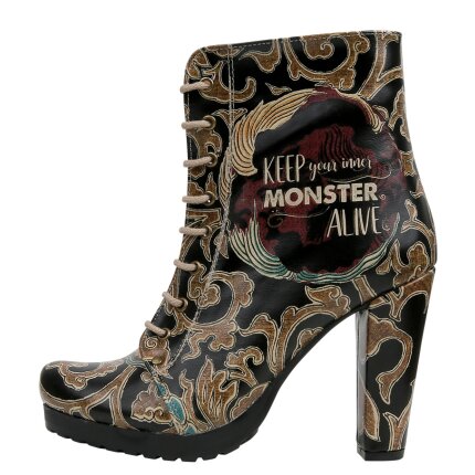 Bunte Stiefeletten mit schönen Motiven und kreativen Designs - DOGO Chloe - Monster im DOGO Onlineshop bestellen!