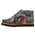 Bunte Boots mit schönen Motiven und kreativen...