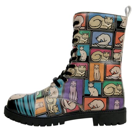 Bunte Boots mit schönen Motiven und kreativen Designs - DOGO Zipsy - Cats and Boxes im DOGO Onlineshop bestellen!