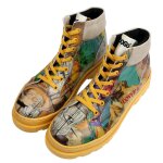 Bunte Boots mit schönen Motiven und kreativen...