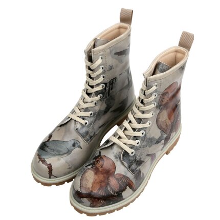 Bunte Boots mit schönen Motiven und kreativen Designs - Dogo Boots - Chatting on a Branch im DOGO Onlineshop bestellen!