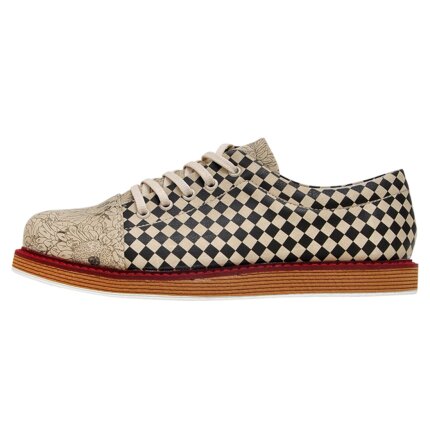 Bunte Halbschuhe mit schönen Motiven und kreativen Designs - Dogo BrokeS - Black & White im DOGO Onlineshop bestellen!